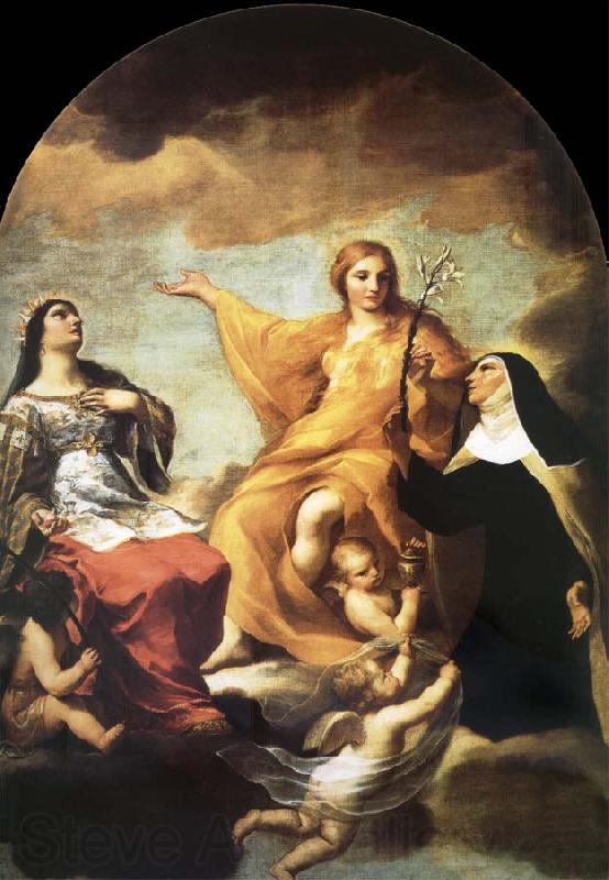 Andrea Sacchi The three Mary magdalene Spain oil painting art